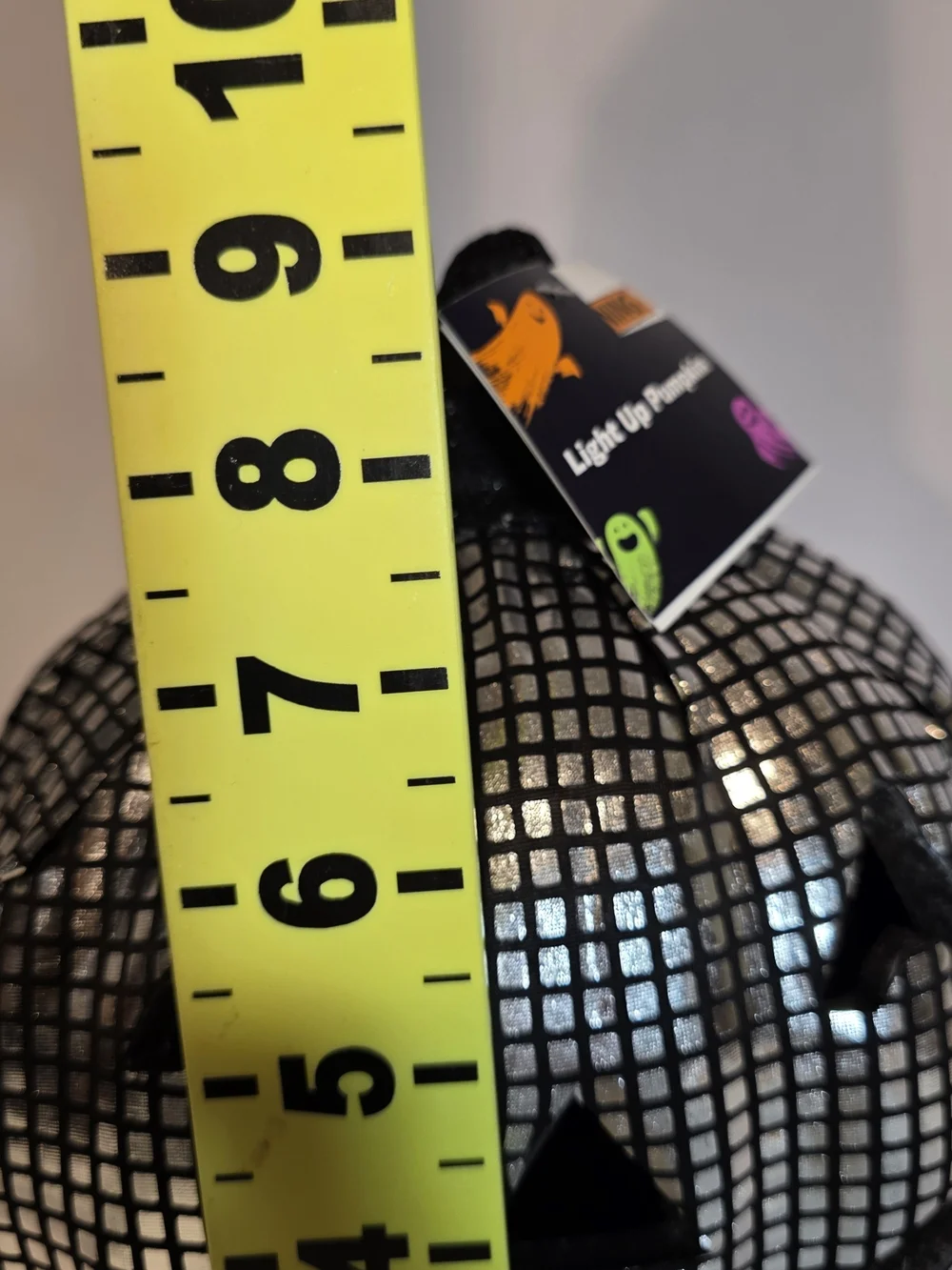 NWT Halloween Decoration Disco Ball LED Jack-o'-Lantern 9